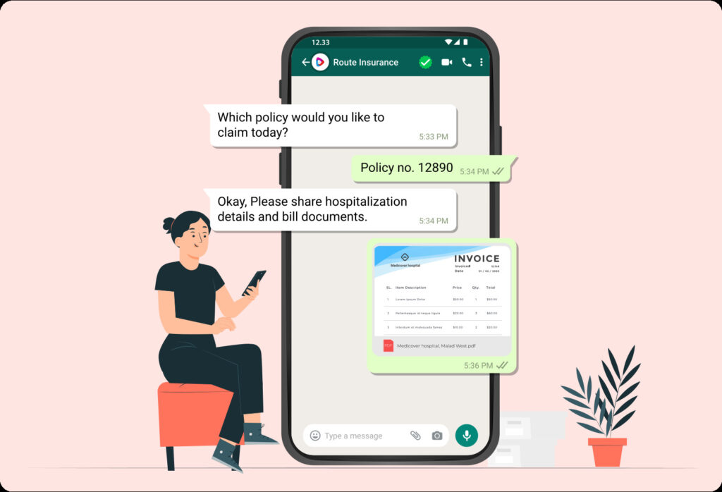 sms and WhatsApp chatbots in Kenyan insurance industry